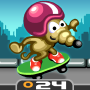 icon Rat on a Skateboard