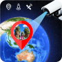 icon Satellite View Earth Globe Map