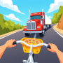 icon Pizza Delivery BoyBike rush
